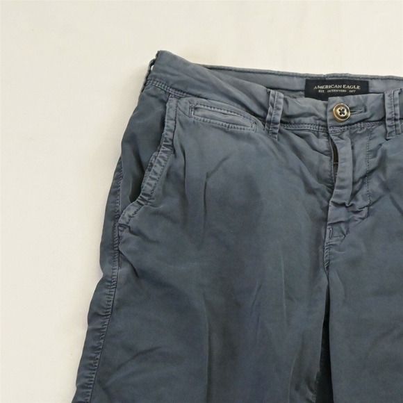 American Eagle 26 x 9" Blue Extreme Flex Slim Chino Shorts - Picture 2 of 5